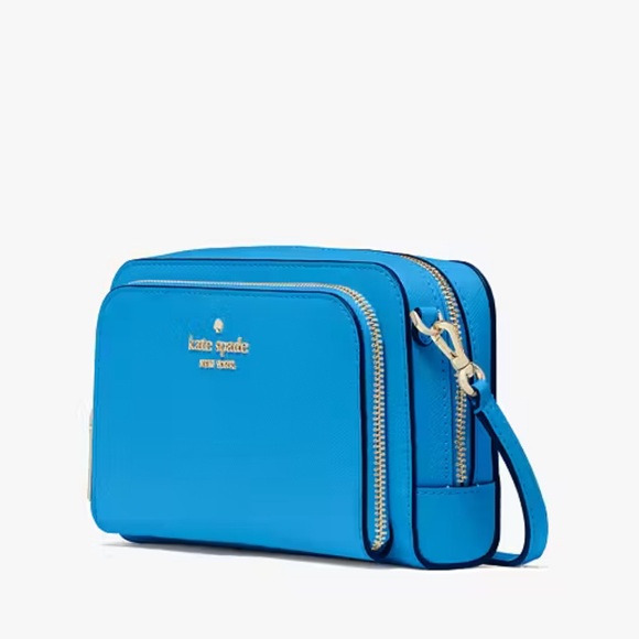♠️ kate spade ♠️ Staci Dual Zip Small Crossbody (Oasis Blue) - Picture 6 of 9
